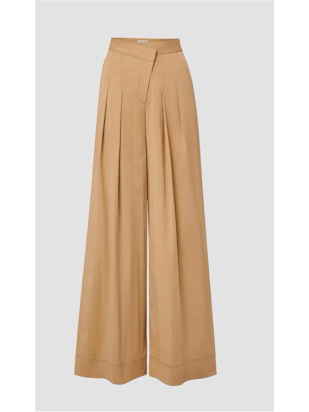 Veronica Beard Heron Pleated wide leg crossover waist pants NWT